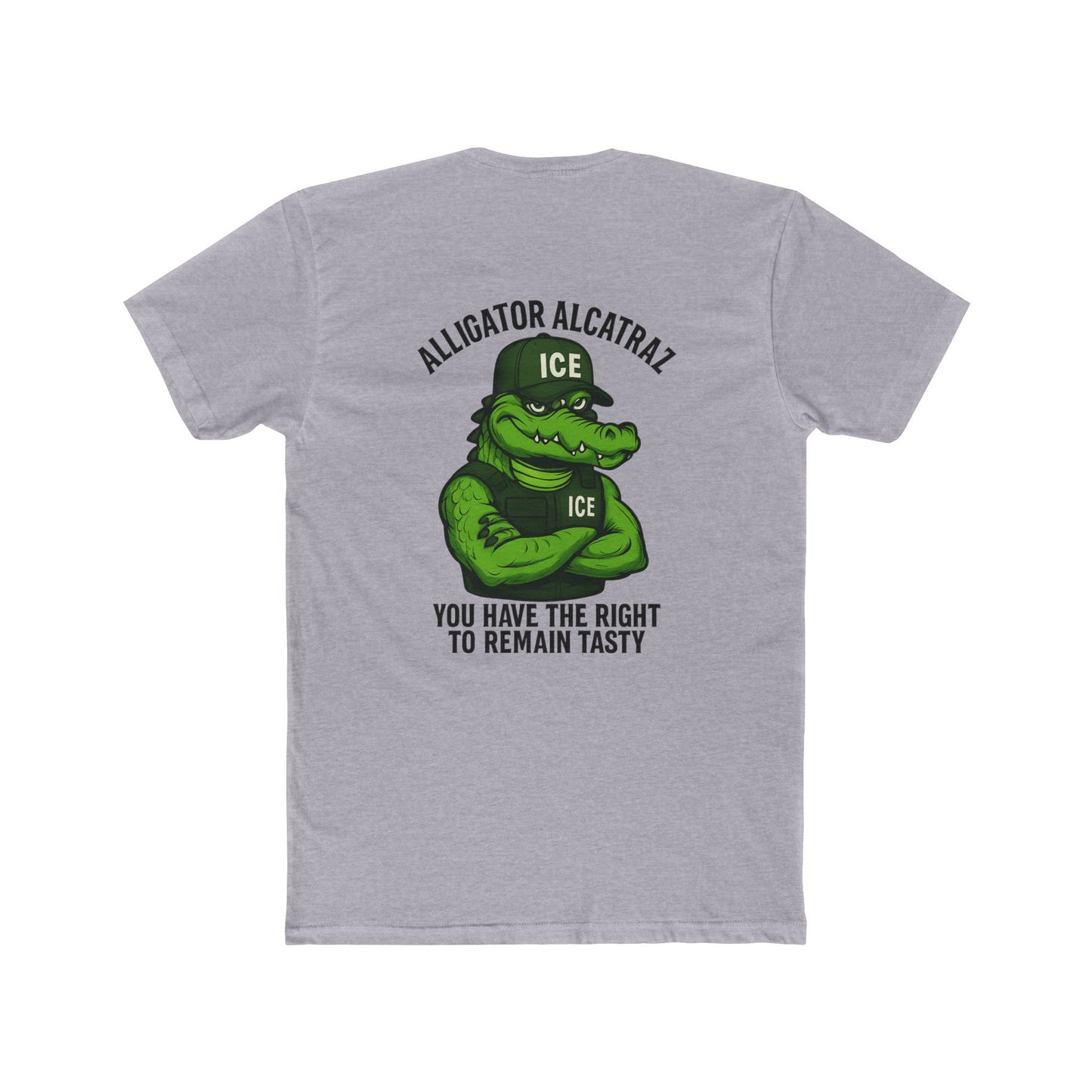 Funny Alligator Alcatraz T-Shirt - You Have the Right to Remain Tasty 10 colors