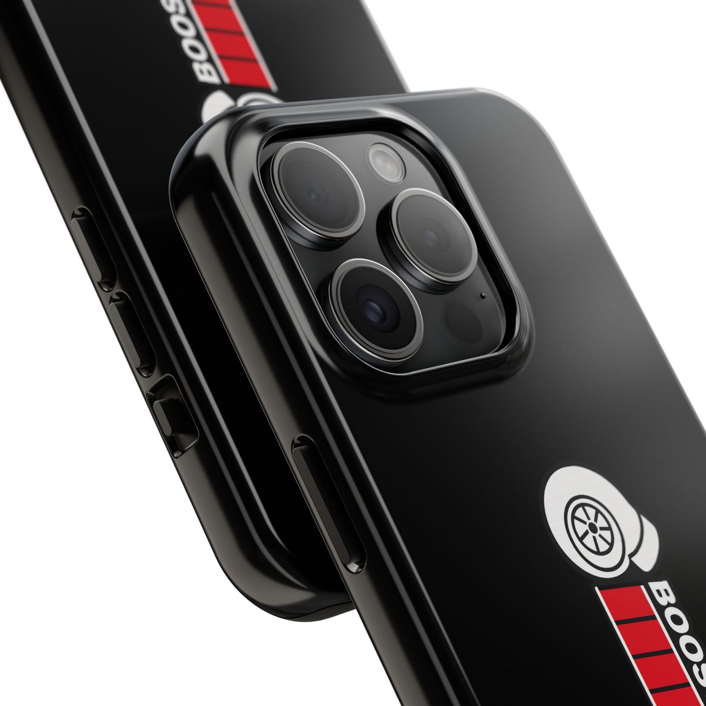 Black Boost Loading Tough Phone Case for iPhone or Samsung phones