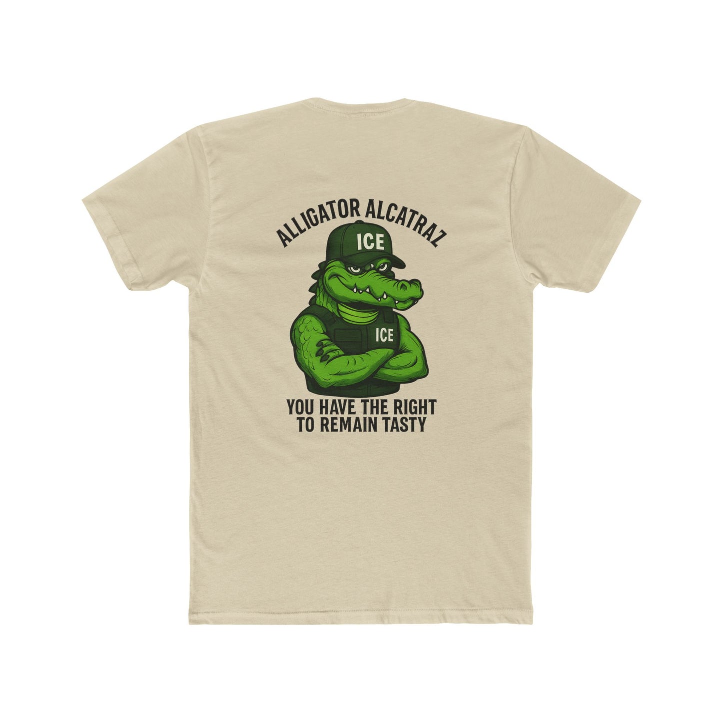 Funny Alligator Alcatraz T-Shirt - You Have the Right to Remain Tasty 10 colors