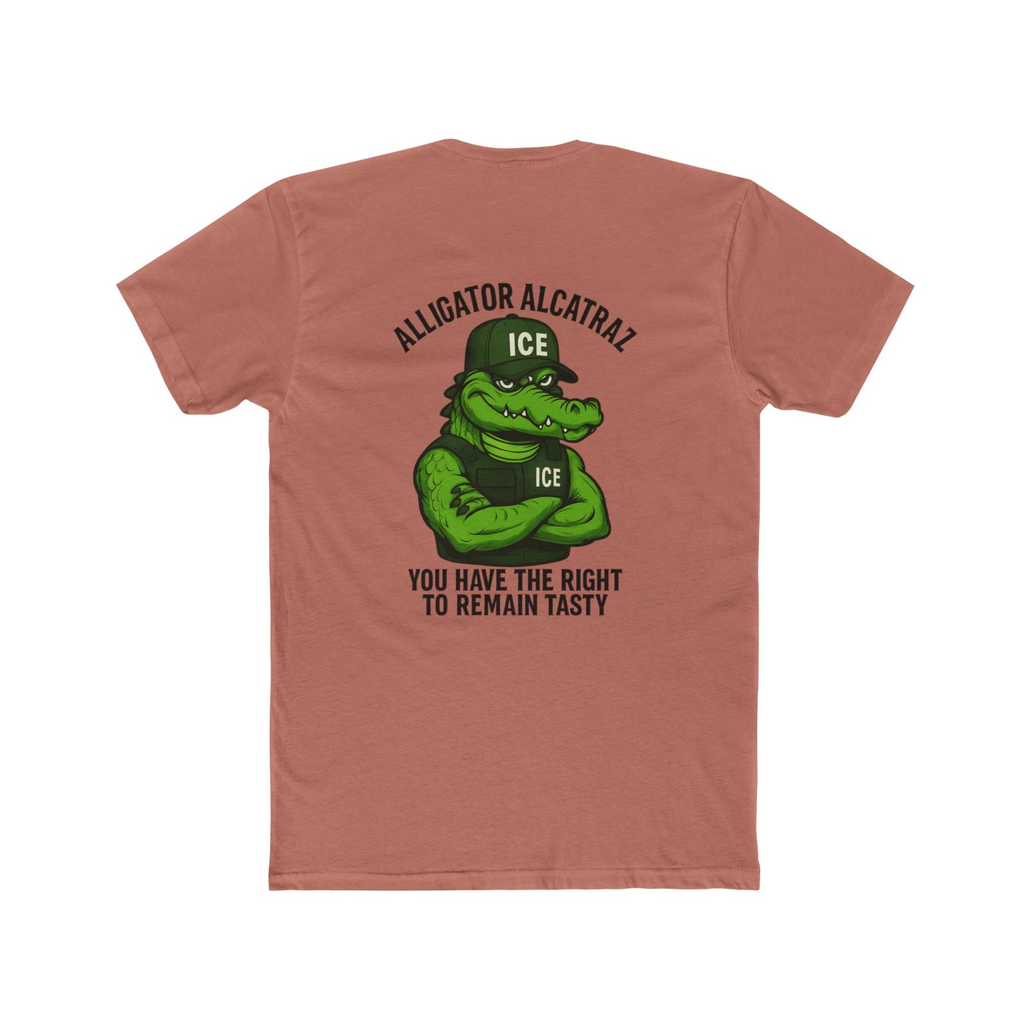 Funny Alligator Alcatraz T-Shirt - You Have the Right to Remain Tasty 10 colors