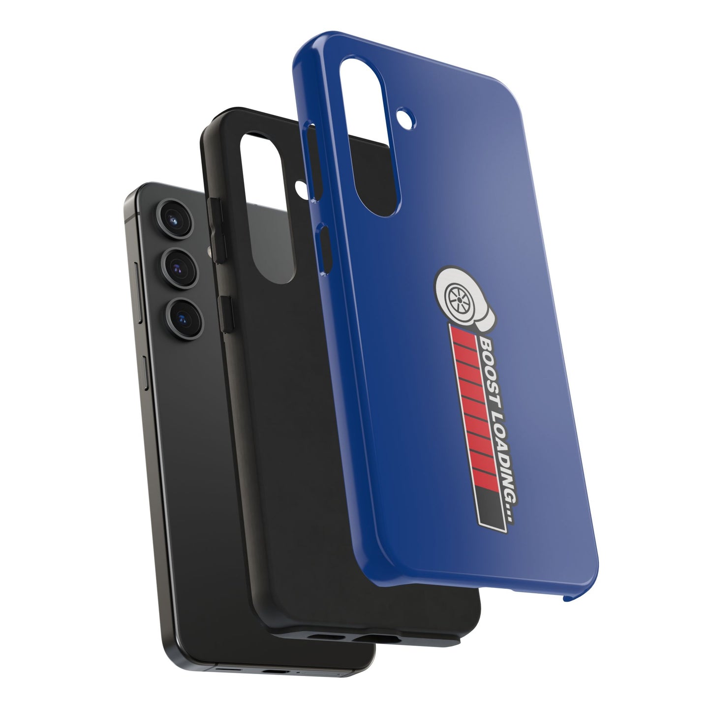 Blue Boost Loading Tough Phone Case for iPhone or Samsung phones