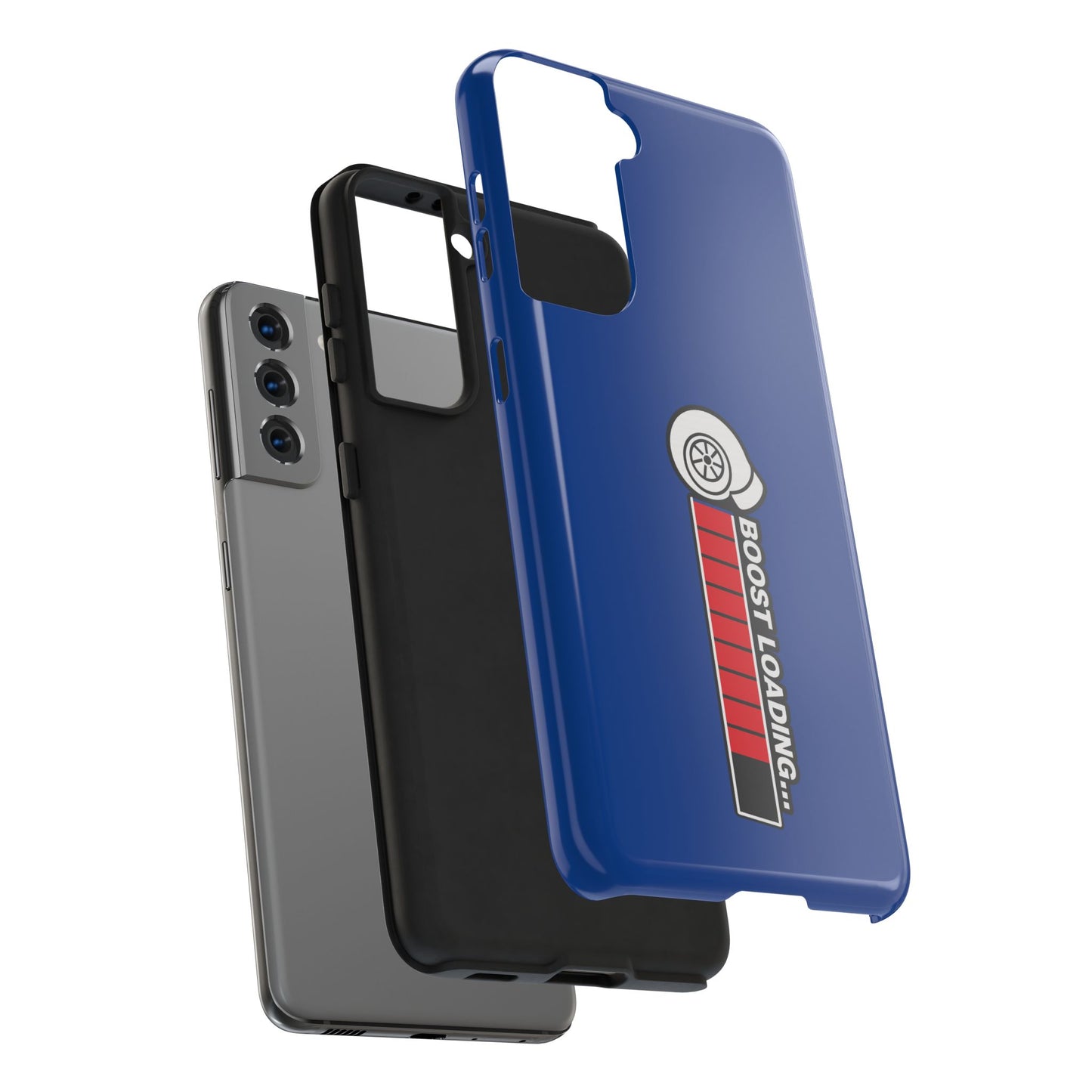Blue Boost Loading Tough Phone Case for iPhone or Samsung phones