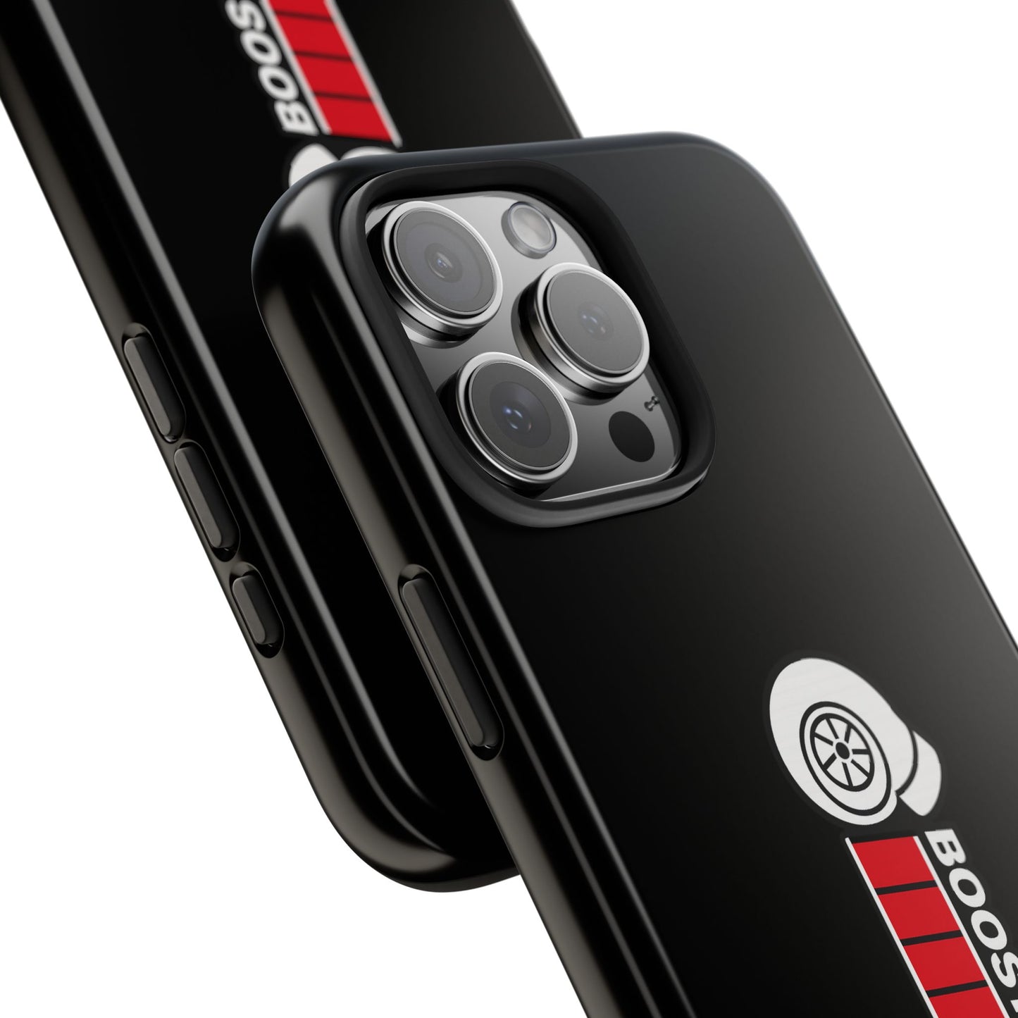 Black Boost Loading Tough Phone Case for iPhone or Samsung phones