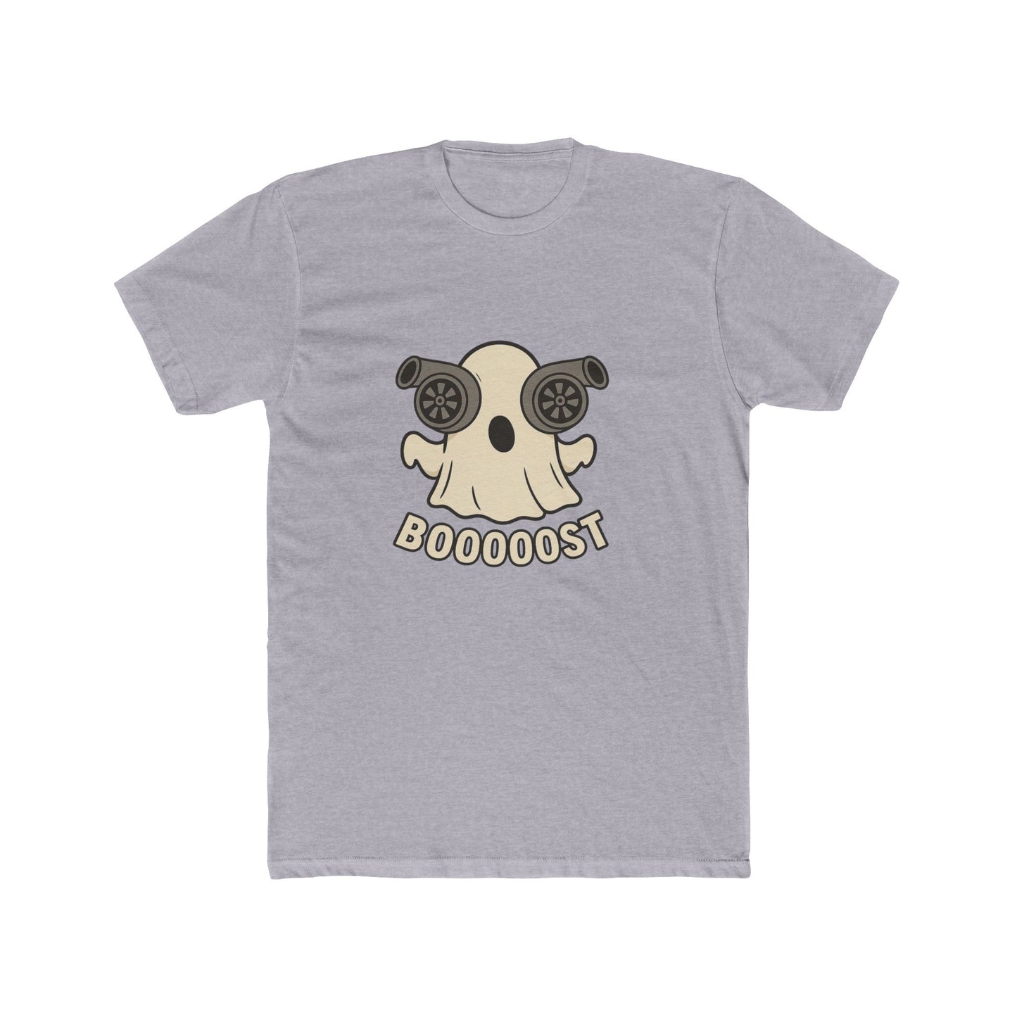 Booost Ghost Unisex Cotton Crew Tee, Halloween T-Shirt, Casual Graphic Tee, Funny Gift, Cute Ghost Costume Tee
