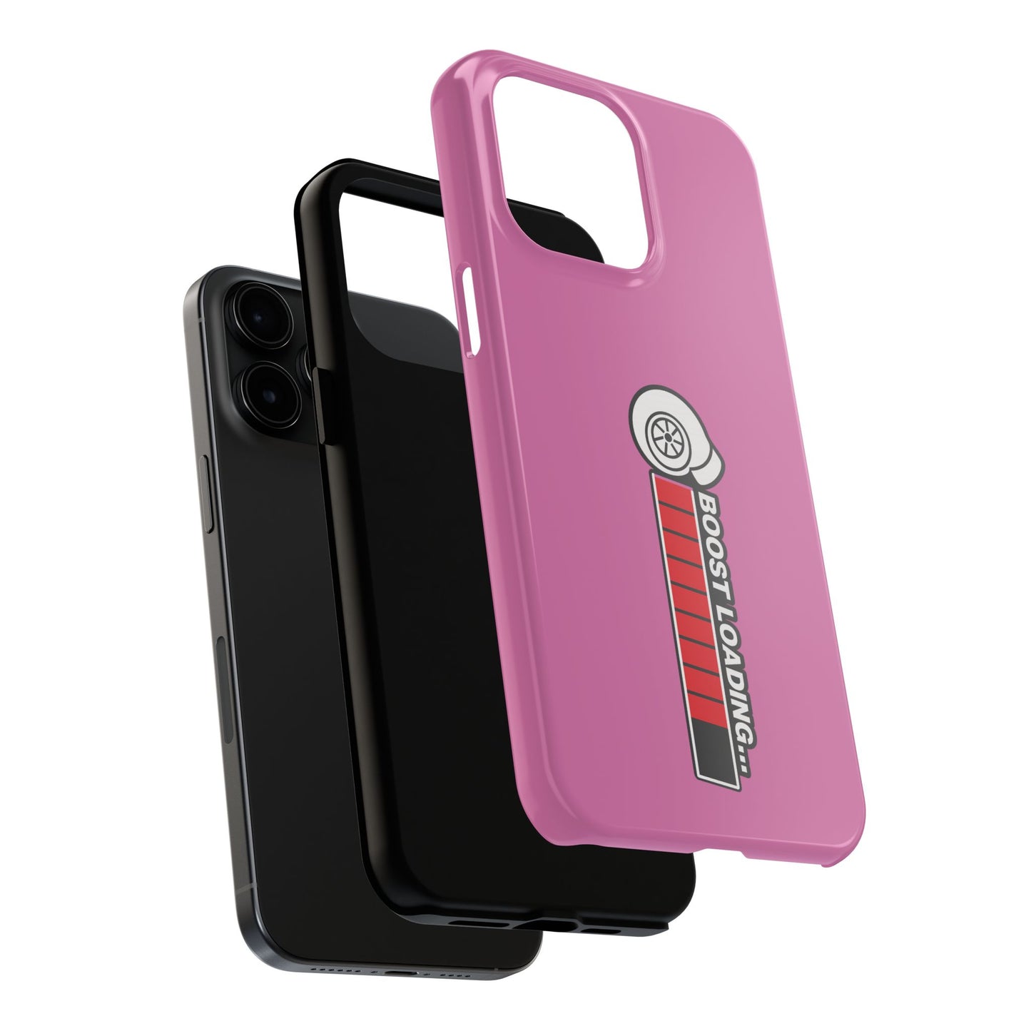 Pink Boost Loading Tough Phone Case for iPhone or Samsung phones