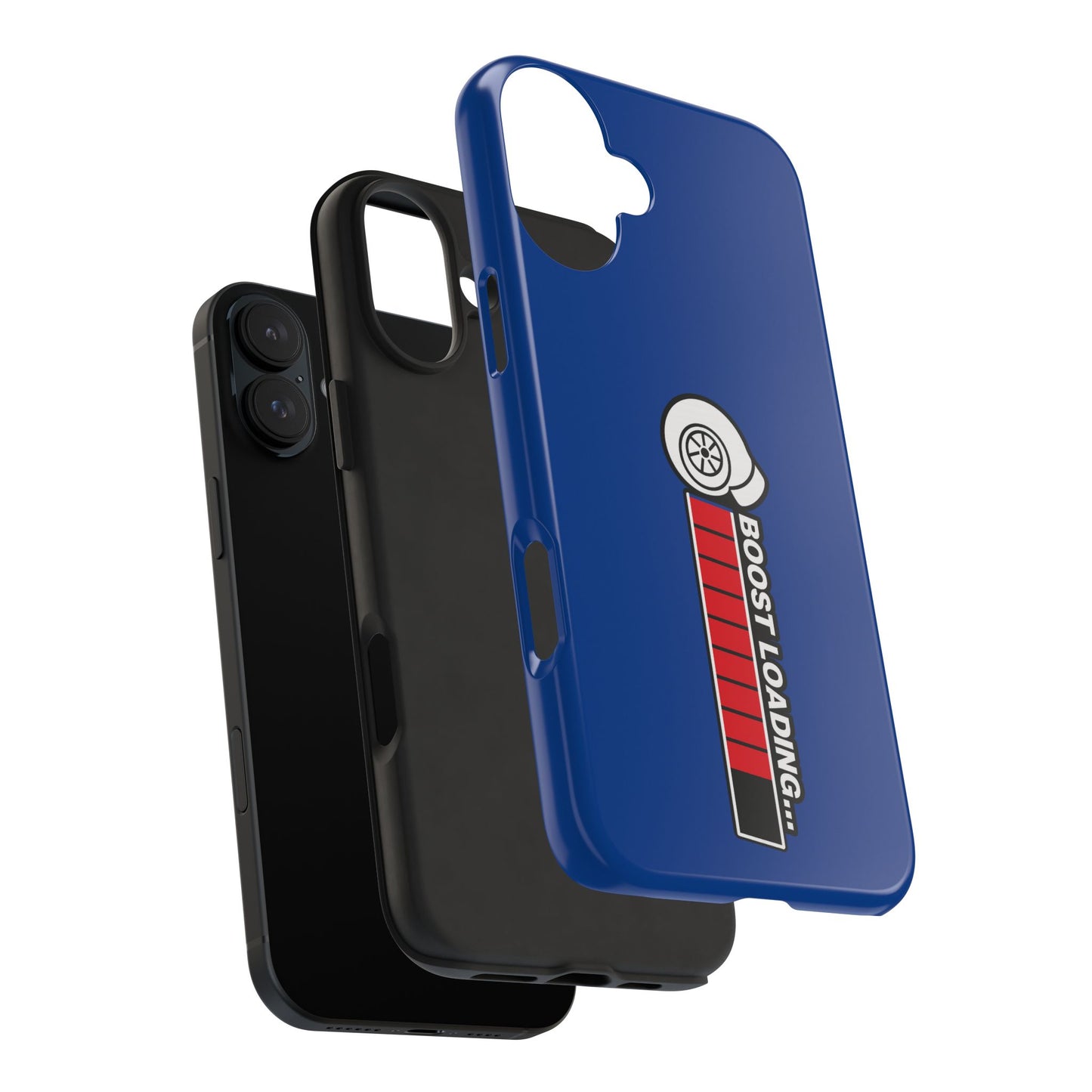 Blue Boost Loading Tough Phone Case for iPhone or Samsung phones