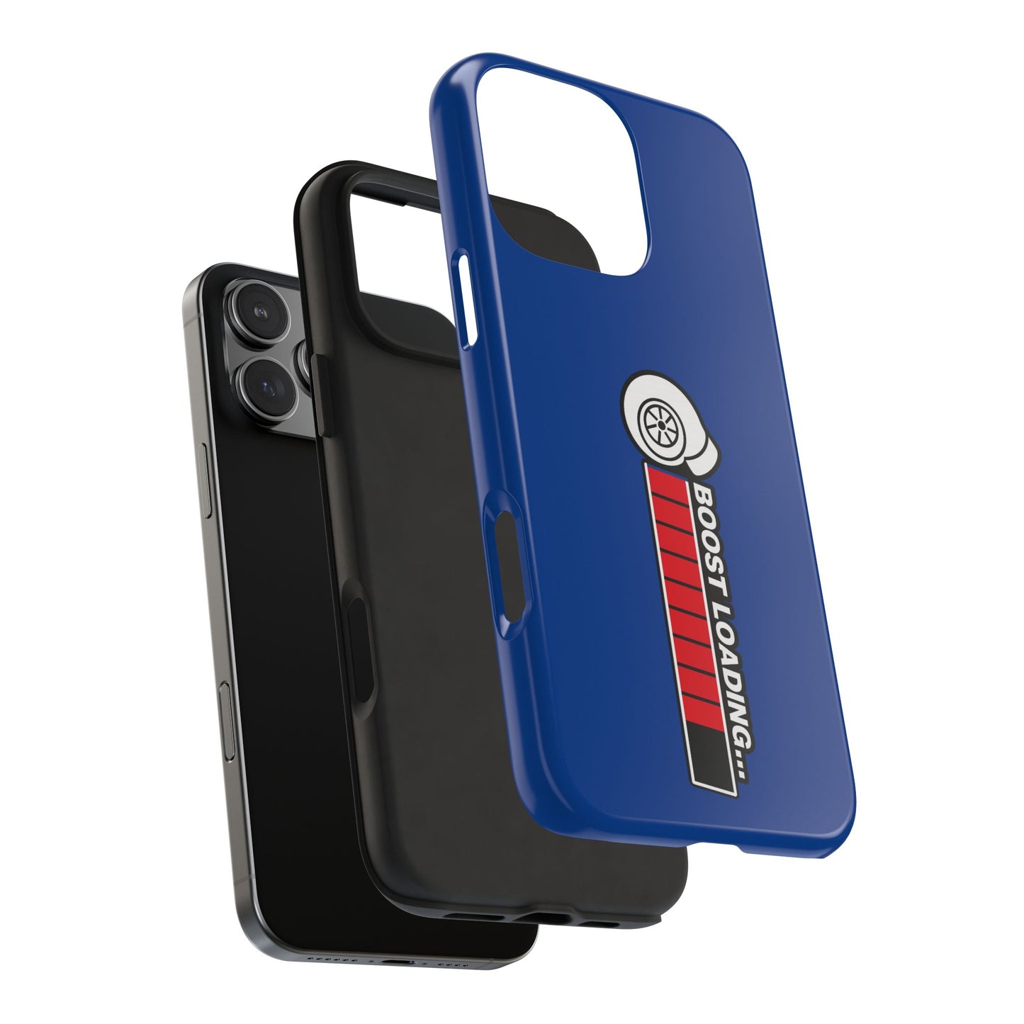 Blue Boost Loading Tough Phone Case for iPhone or Samsung phones