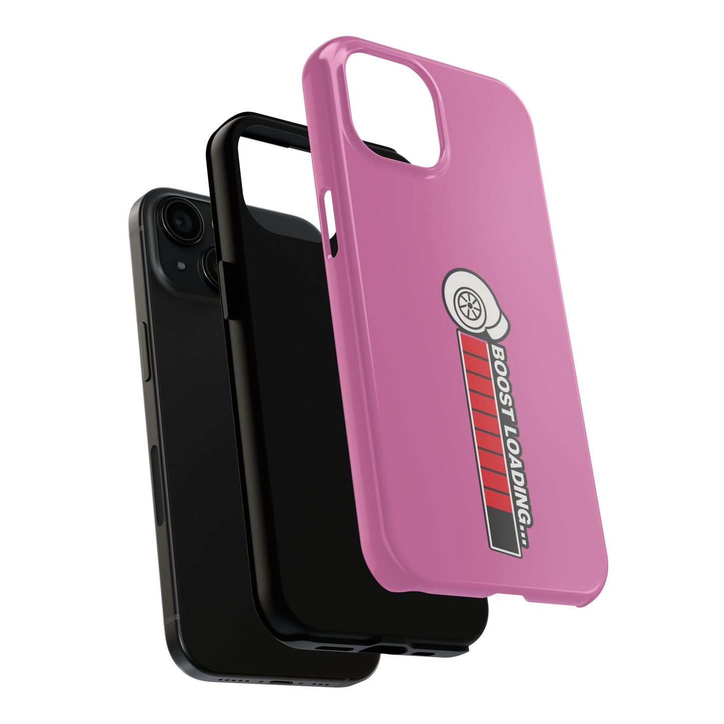 Pink Boost Loading Tough Phone Case for iPhone or Samsung phones