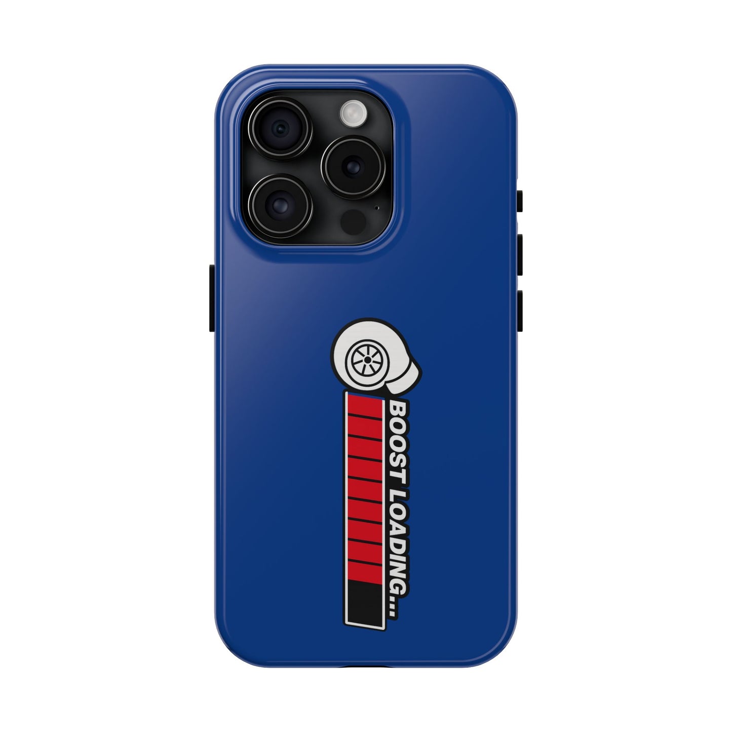 Blue Boost Loading Tough Phone Case for iPhone or Samsung phones
