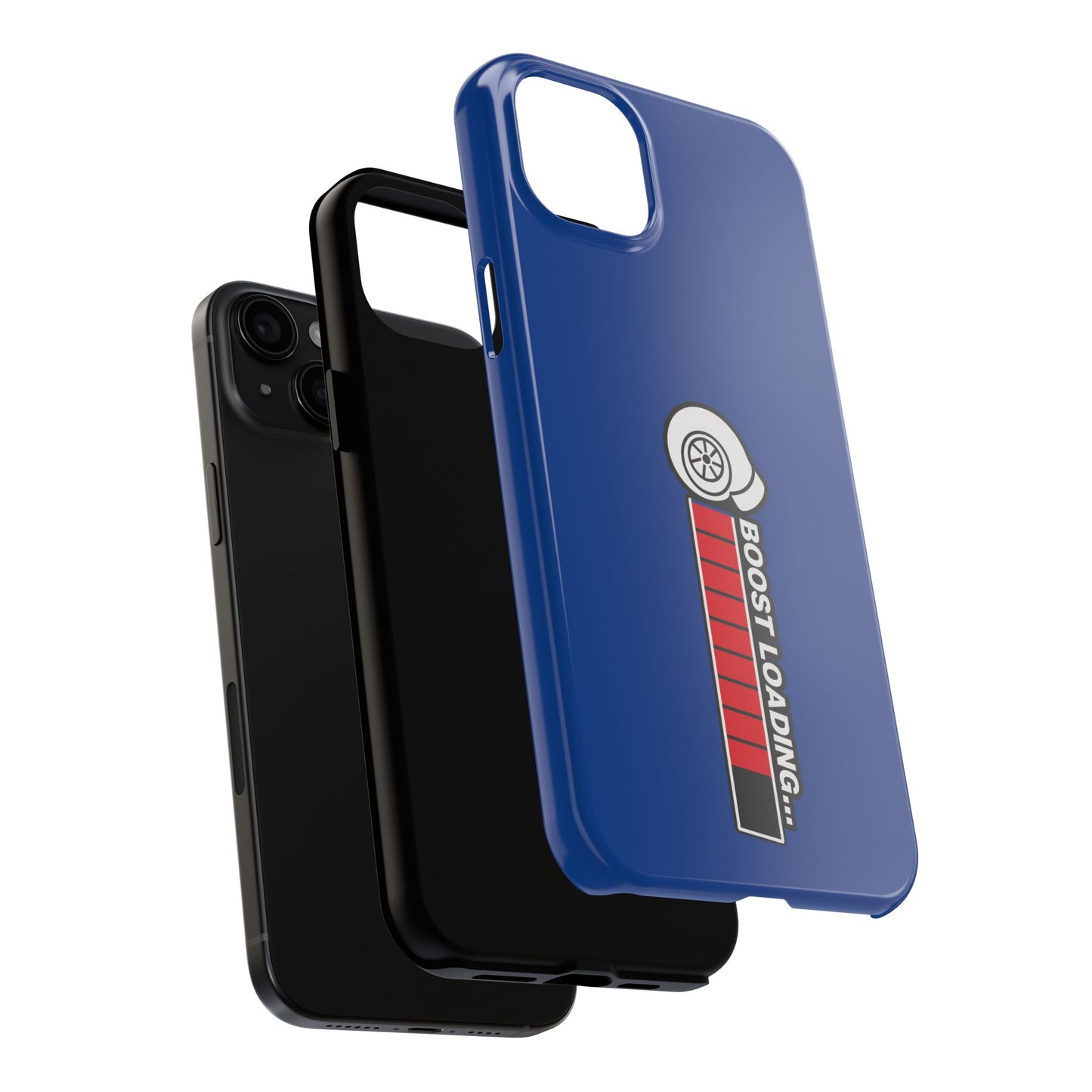 Blue Boost Loading Tough Phone Case for iPhone or Samsung phones