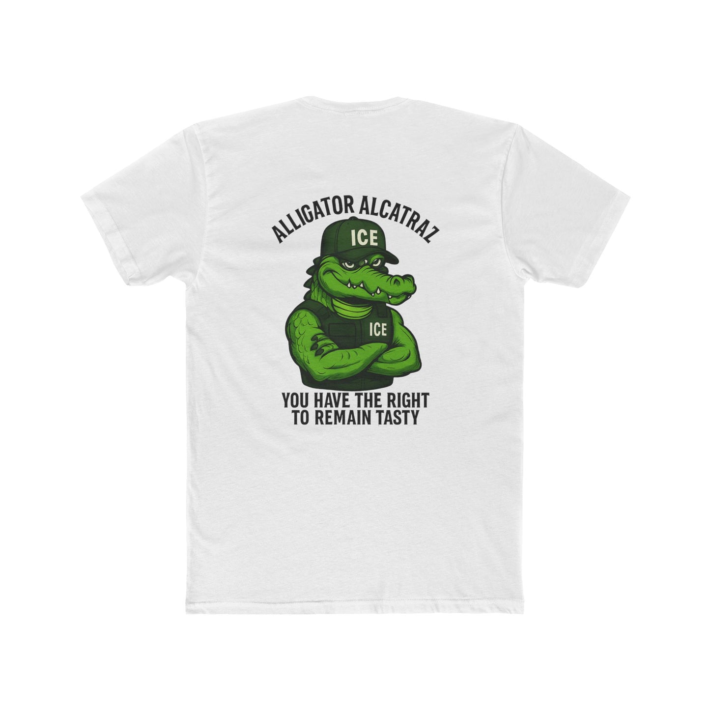 Funny Alligator Alcatraz T-Shirt - You Have the Right to Remain Tasty 10 colors