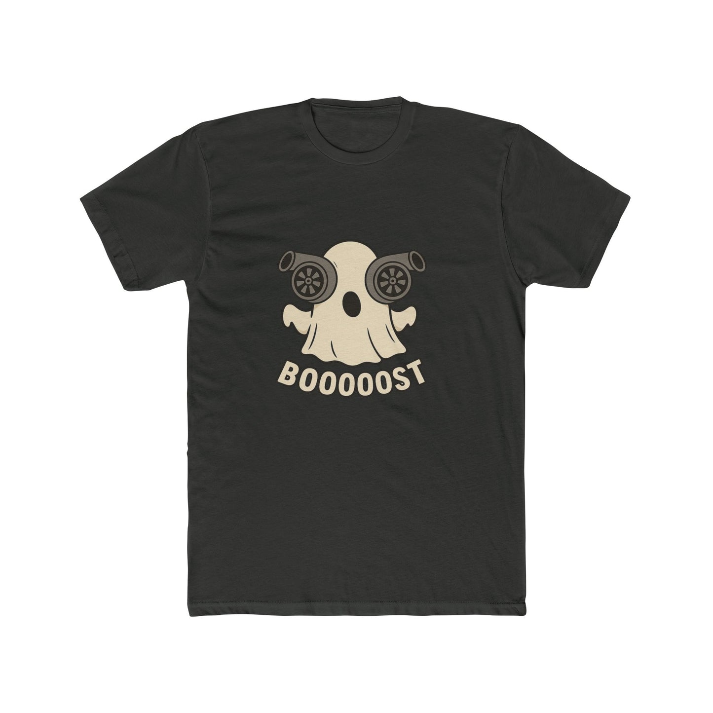 Booost Ghost Unisex Cotton Crew Tee, Halloween T-Shirt, Casual Graphic Tee, Funny Gift, Cute Ghost Costume Tee