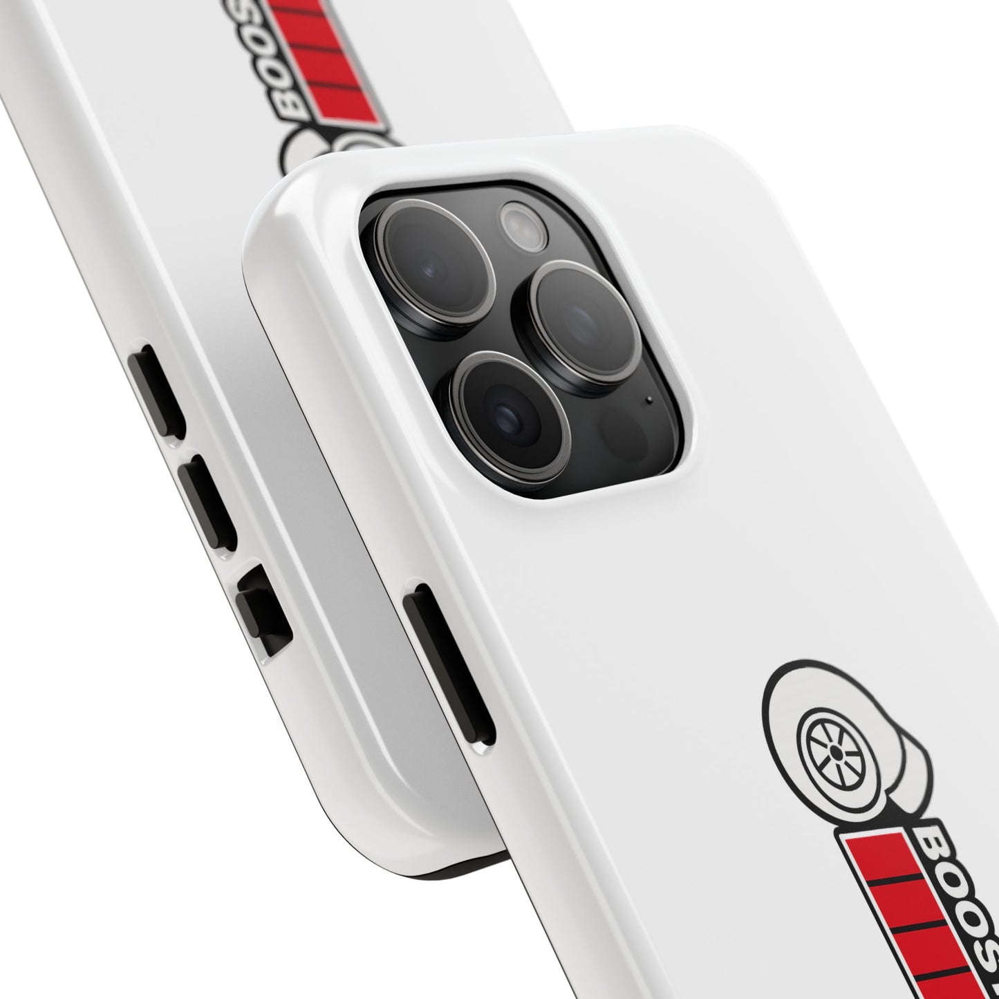 White Boost Loading Tough Phone Case For Apple or Samsung