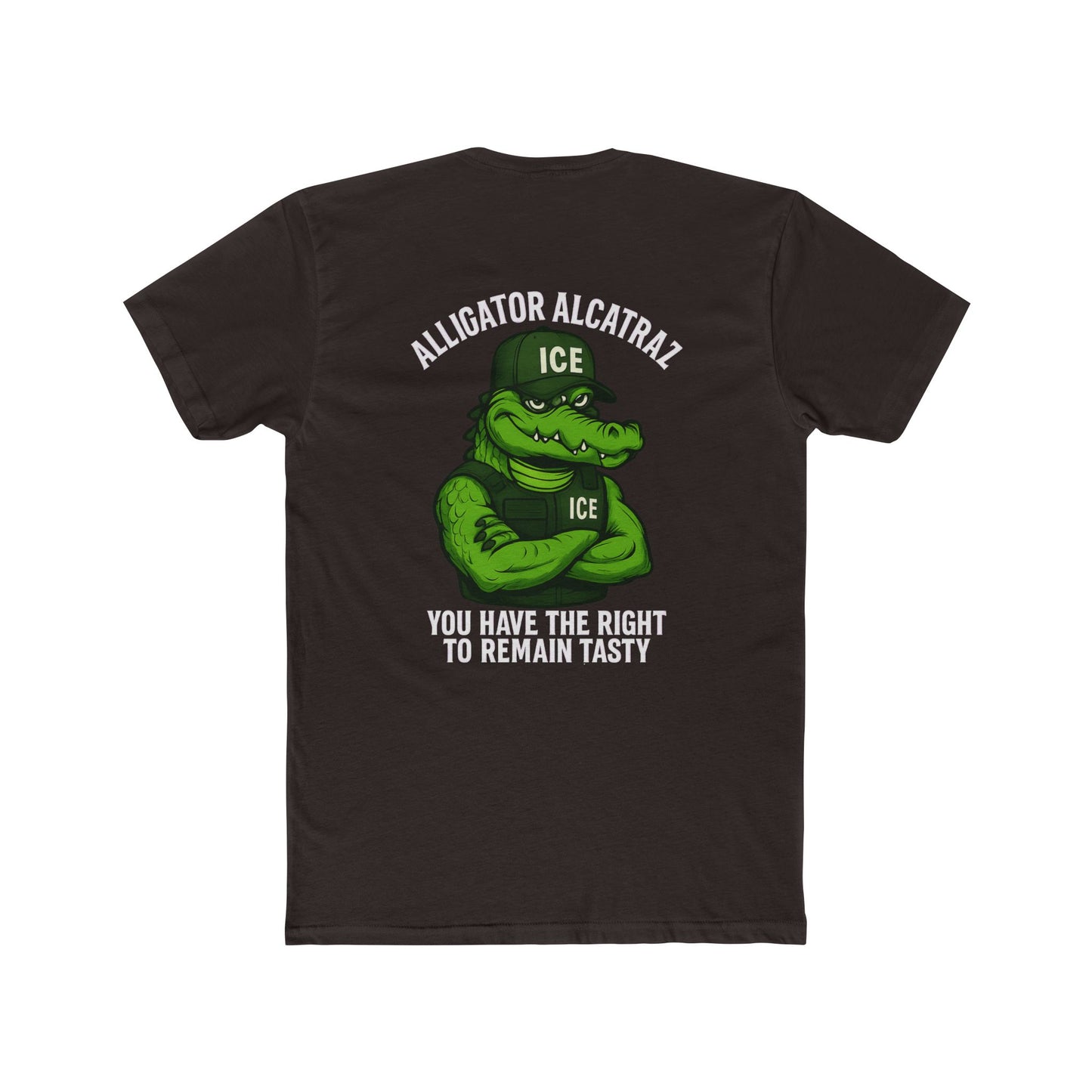 Funny Alligator Alcatraz T-Shirt - You Have the Right to Remain Tasty 10 Colors