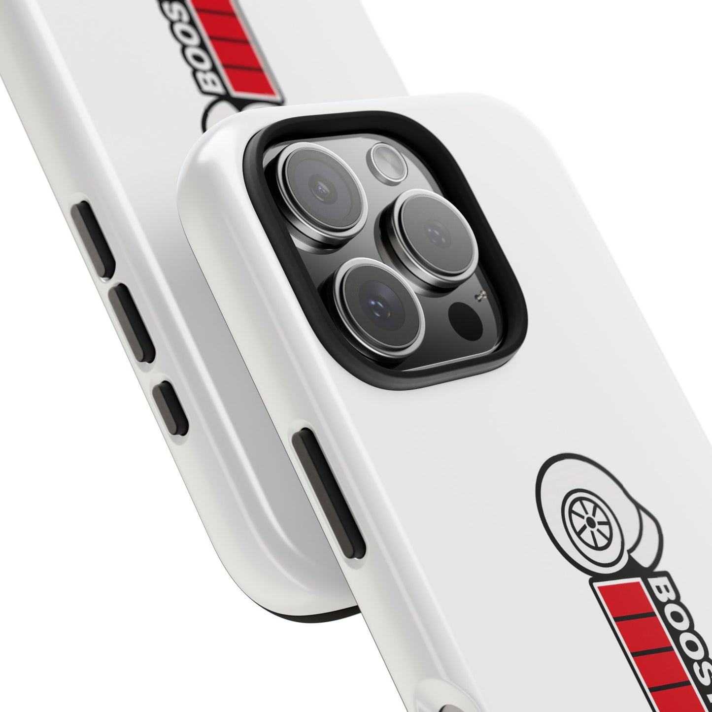 White Boost Loading Tough Phone Case For Apple or Samsung