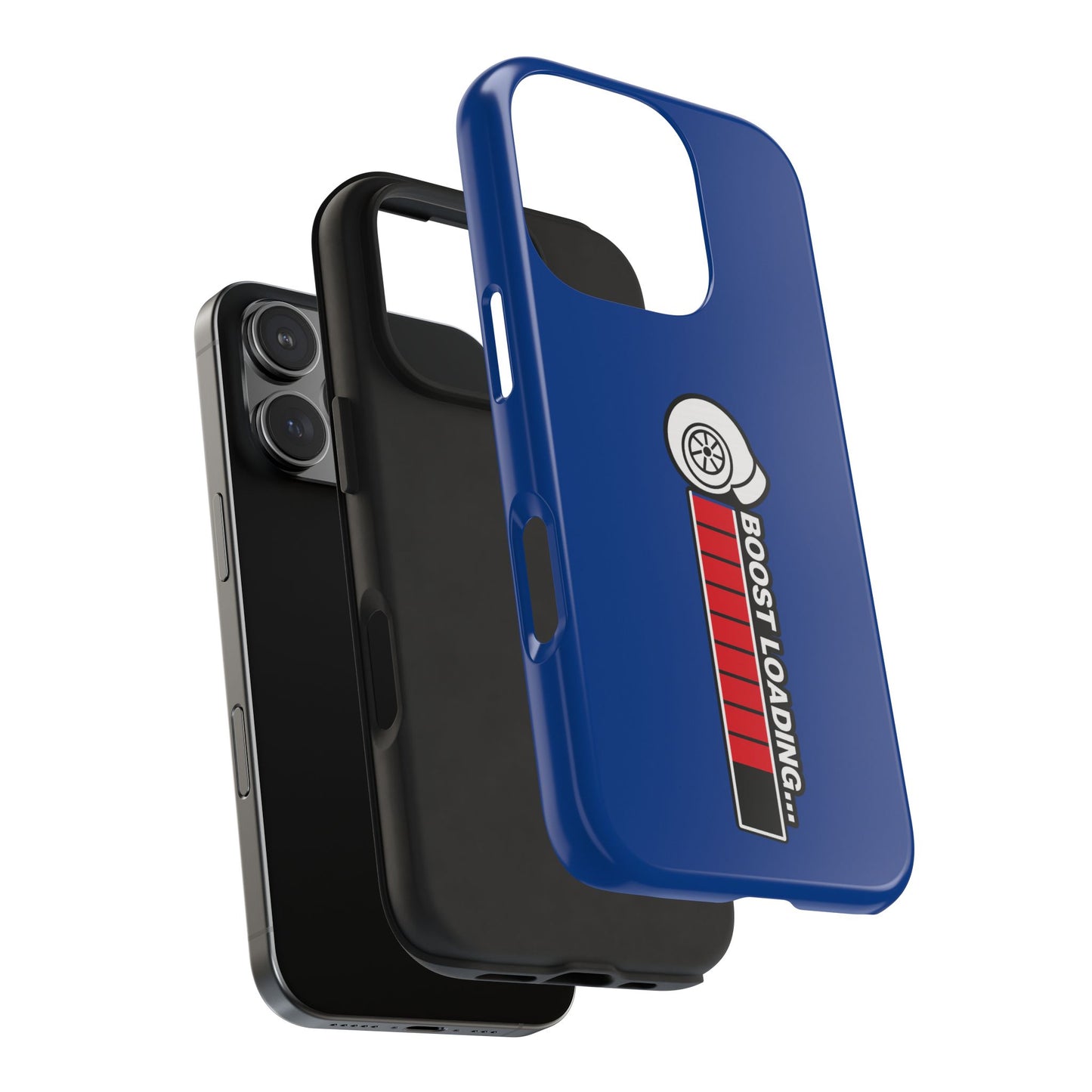 Blue Boost Loading Tough Phone Case for iPhone or Samsung phones