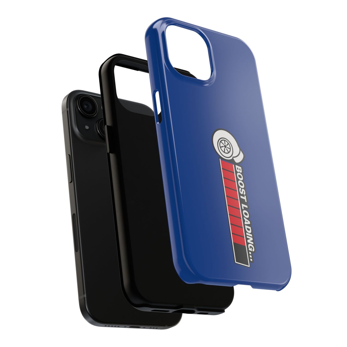 Blue Boost Loading Tough Phone Case for iPhone or Samsung phones