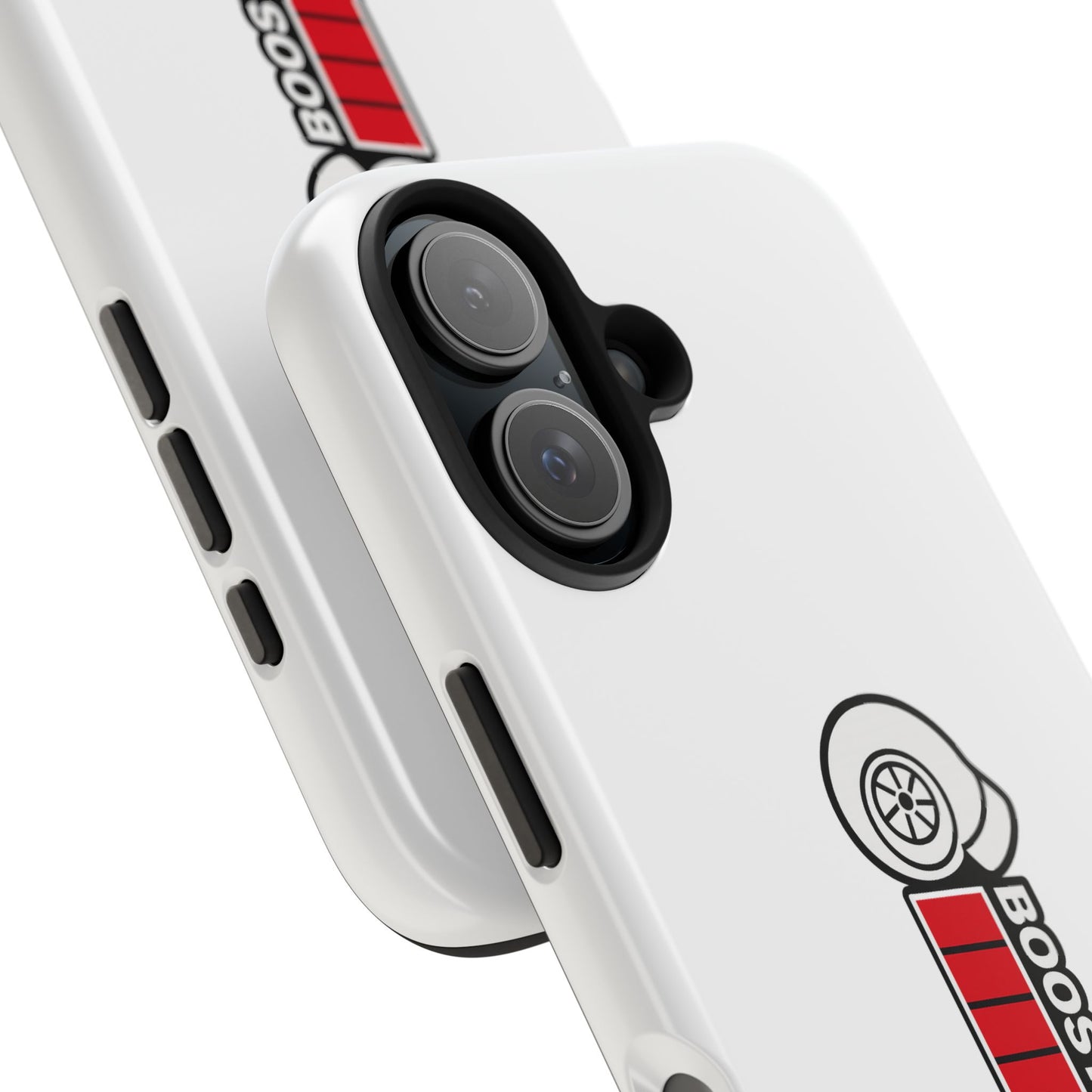 White Boost Loading Tough Phone Case For Apple or Samsung