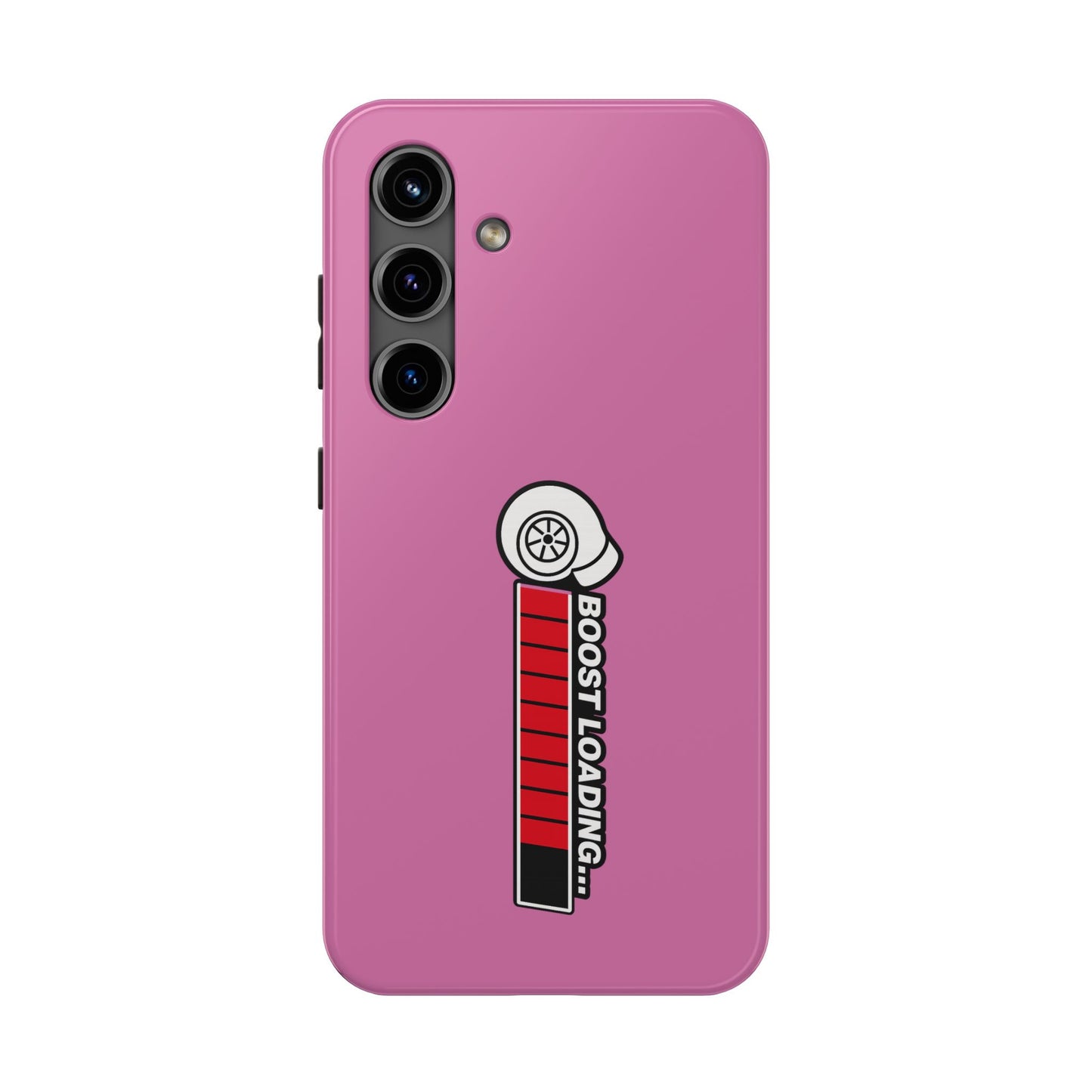 Pink Boost Loading Tough Phone Case for iPhone or Samsung phones