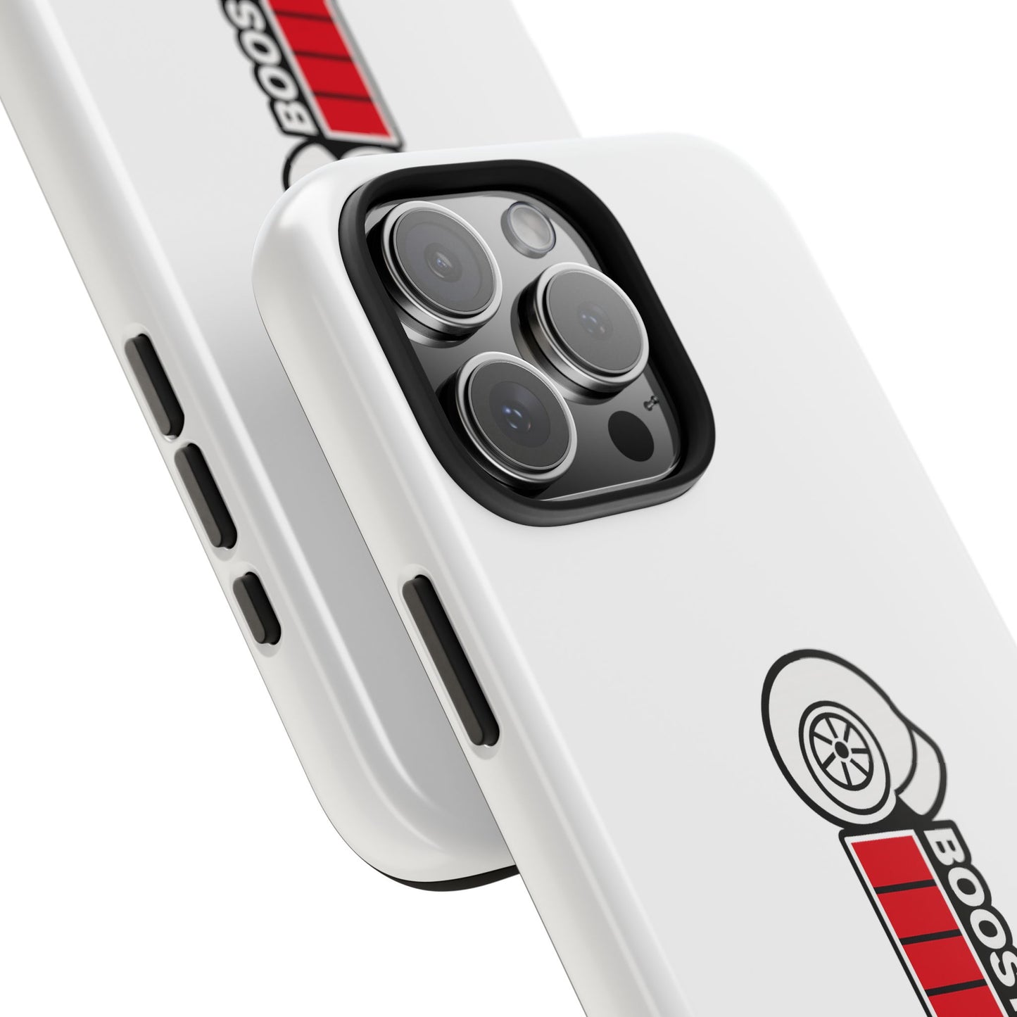 White Boost Loading Tough Phone Case For Apple or Samsung