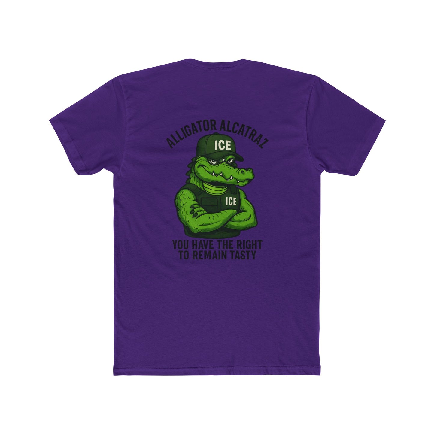 Funny Alligator Alcatraz T-Shirt - You Have the Right to Remain Tasty 10 colors