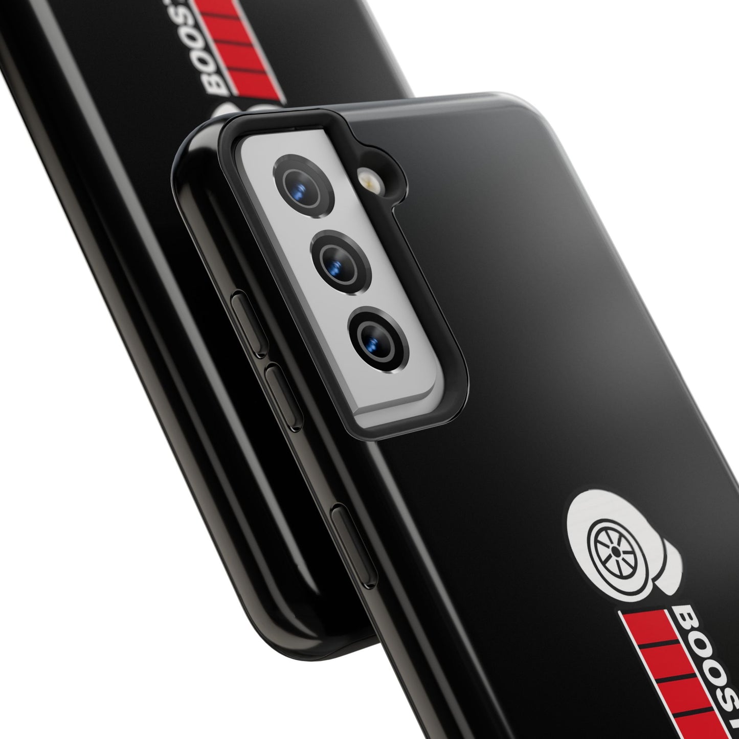 Black Boost Loading Tough Phone Case for iPhone or Samsung phones