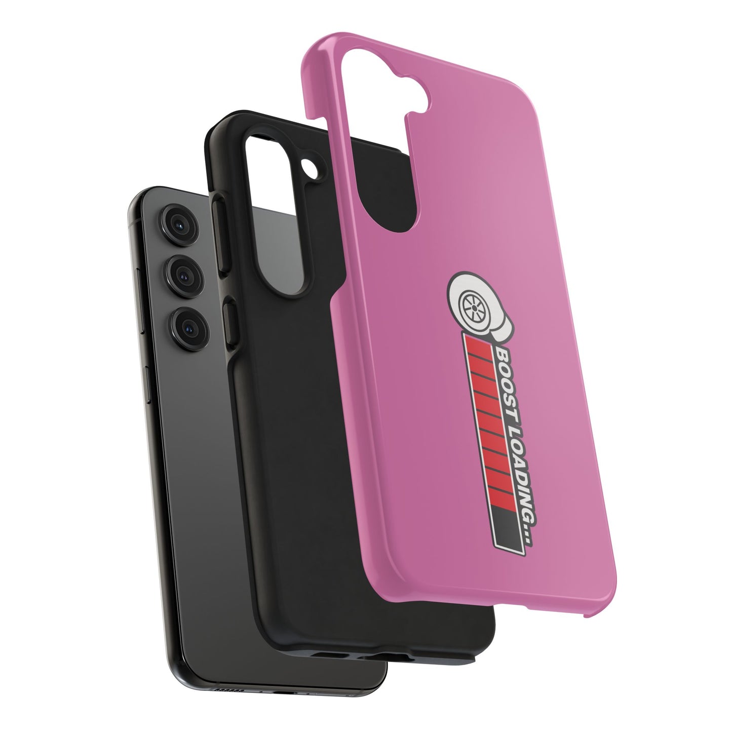 Pink Boost Loading Tough Phone Case for iPhone or Samsung phones