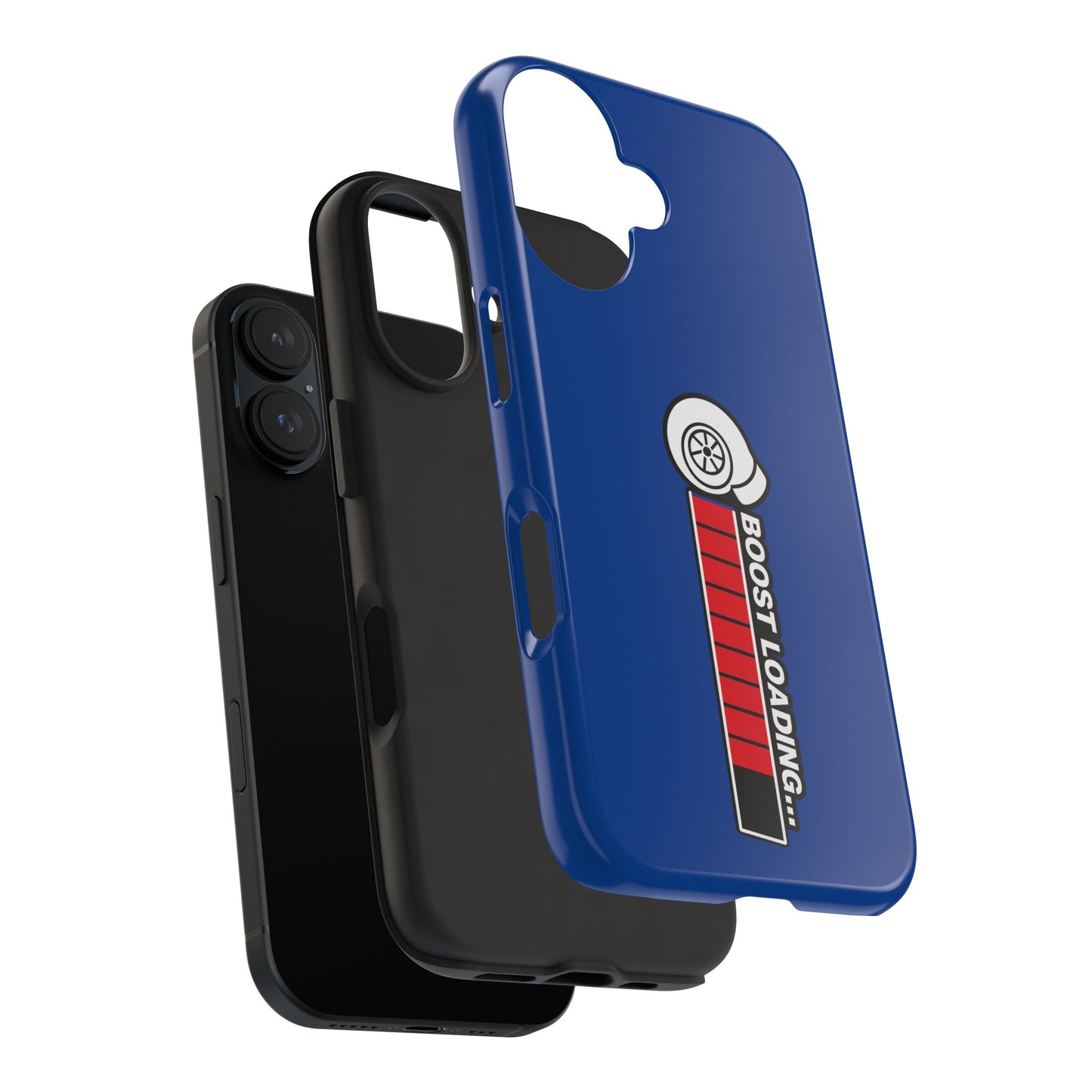 Blue Boost Loading Tough Phone Case for iPhone or Samsung phones