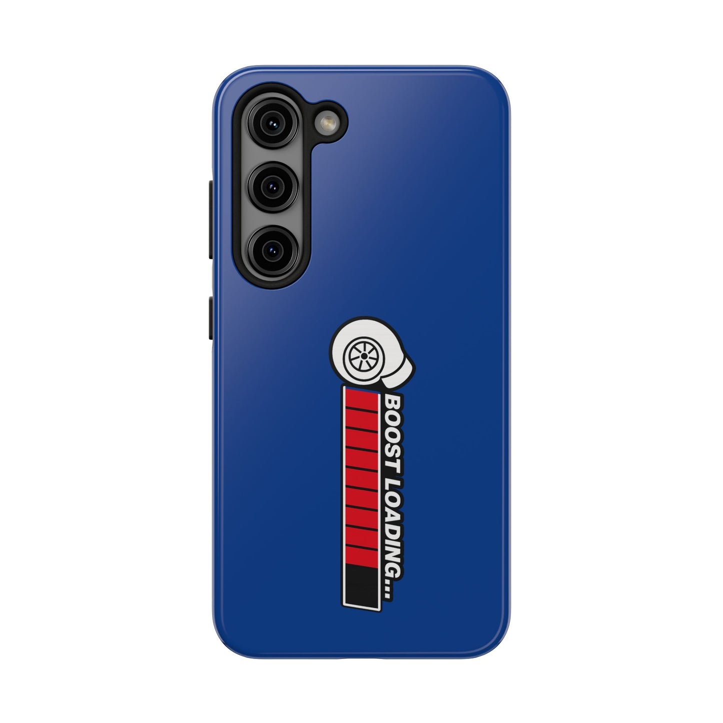 Blue Boost Loading Tough Phone Case for iPhone or Samsung phones
