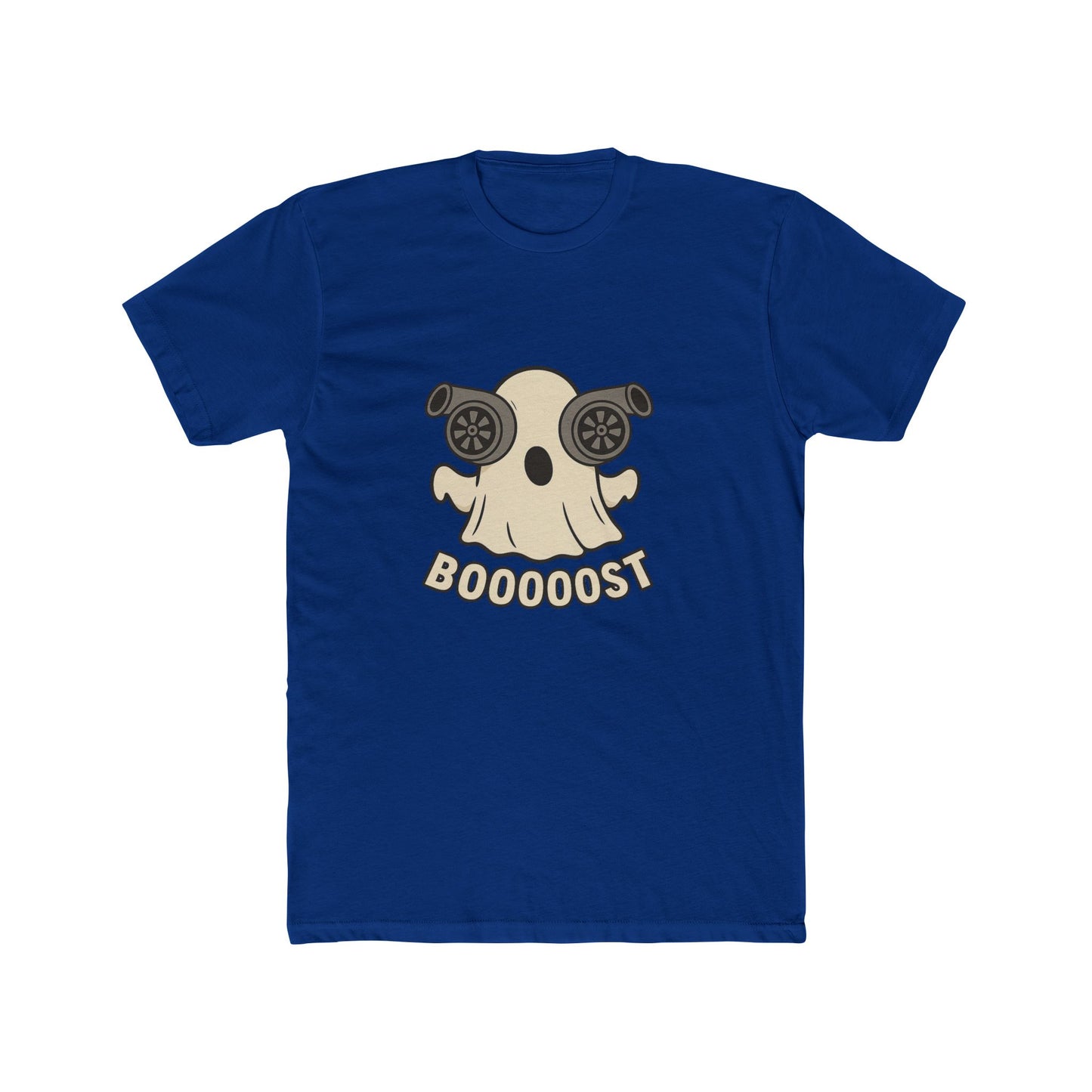 Booost Ghost Unisex Cotton Crew Tee, Halloween T-Shirt, Casual Graphic Tee, Funny Gift, Cute Ghost Costume Tee