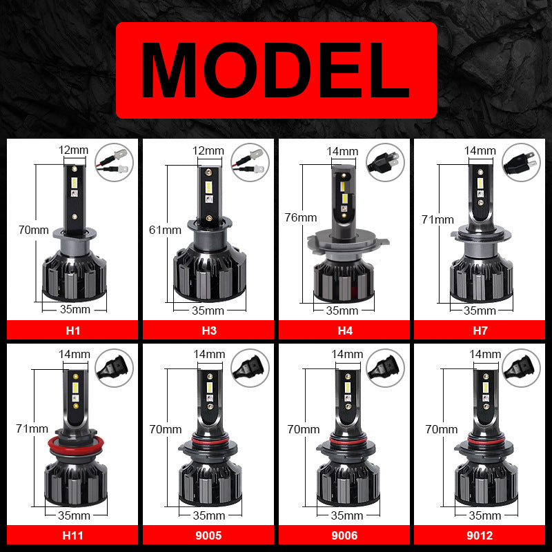 App-Controlled RGB LED Car Headlight Bulbs | H1 H3 H4 H7 H11 9005 9006 9012 | Fog Lamp, DRL & High Beam Lights