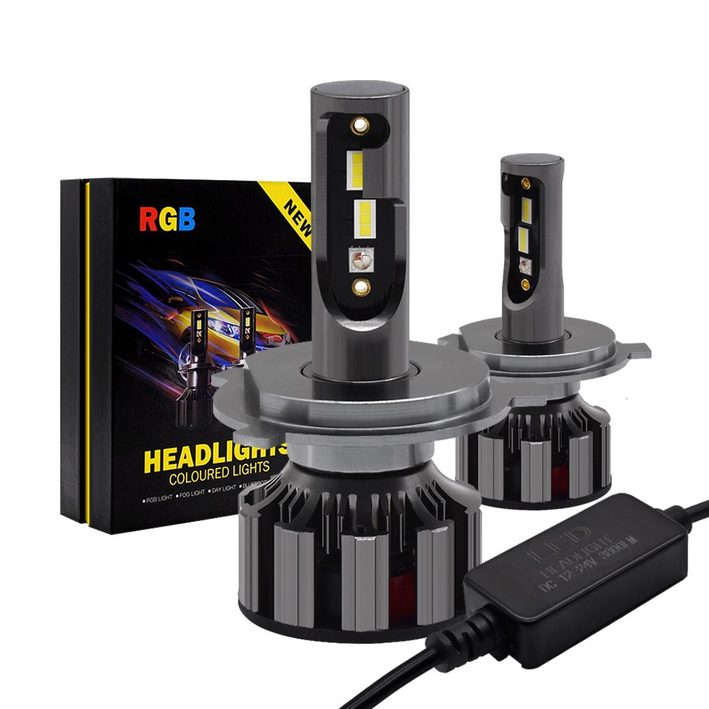 App-Controlled RGB LED Car Headlight Bulbs | H1 H3 H4 H7 H11 9005 9006 9012 | Fog Lamp, DRL & High Beam Lights