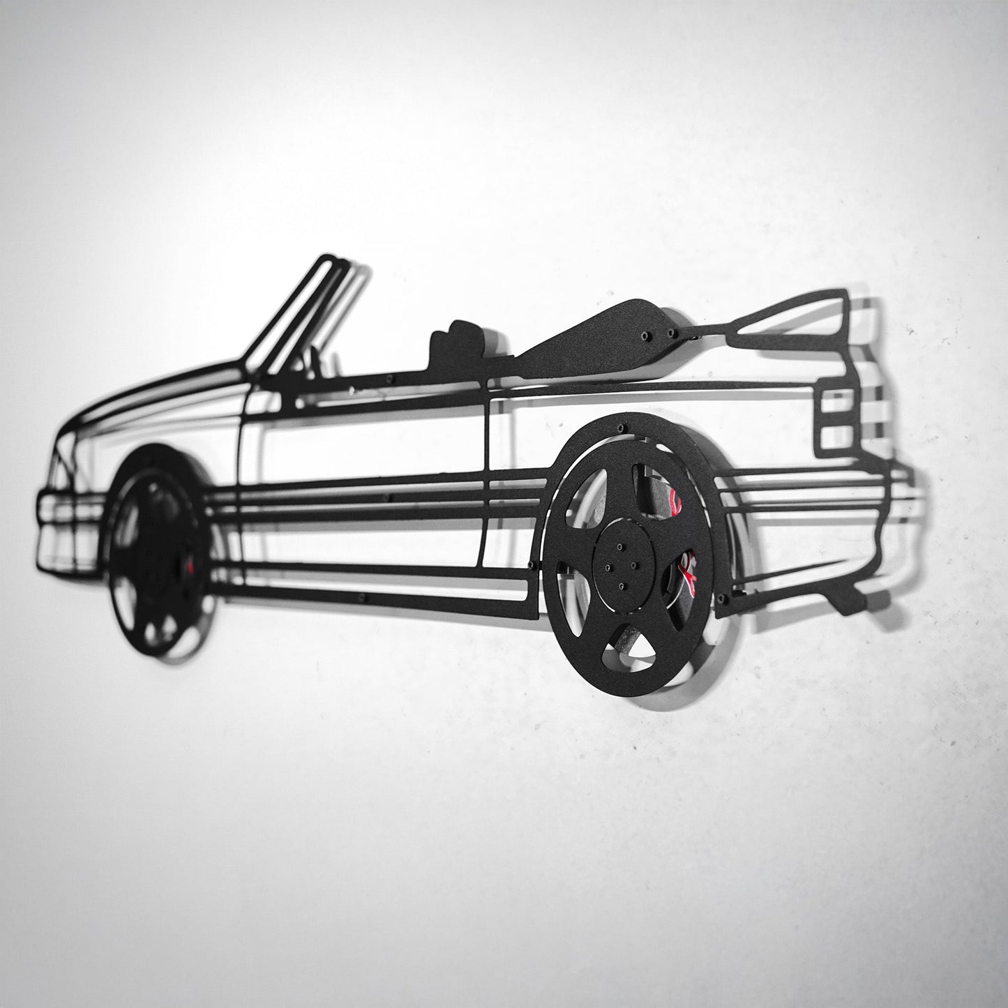 1993 Mustang GT Convertible Wall Art – Steel & Spinning Wheels-KAFMEKA002