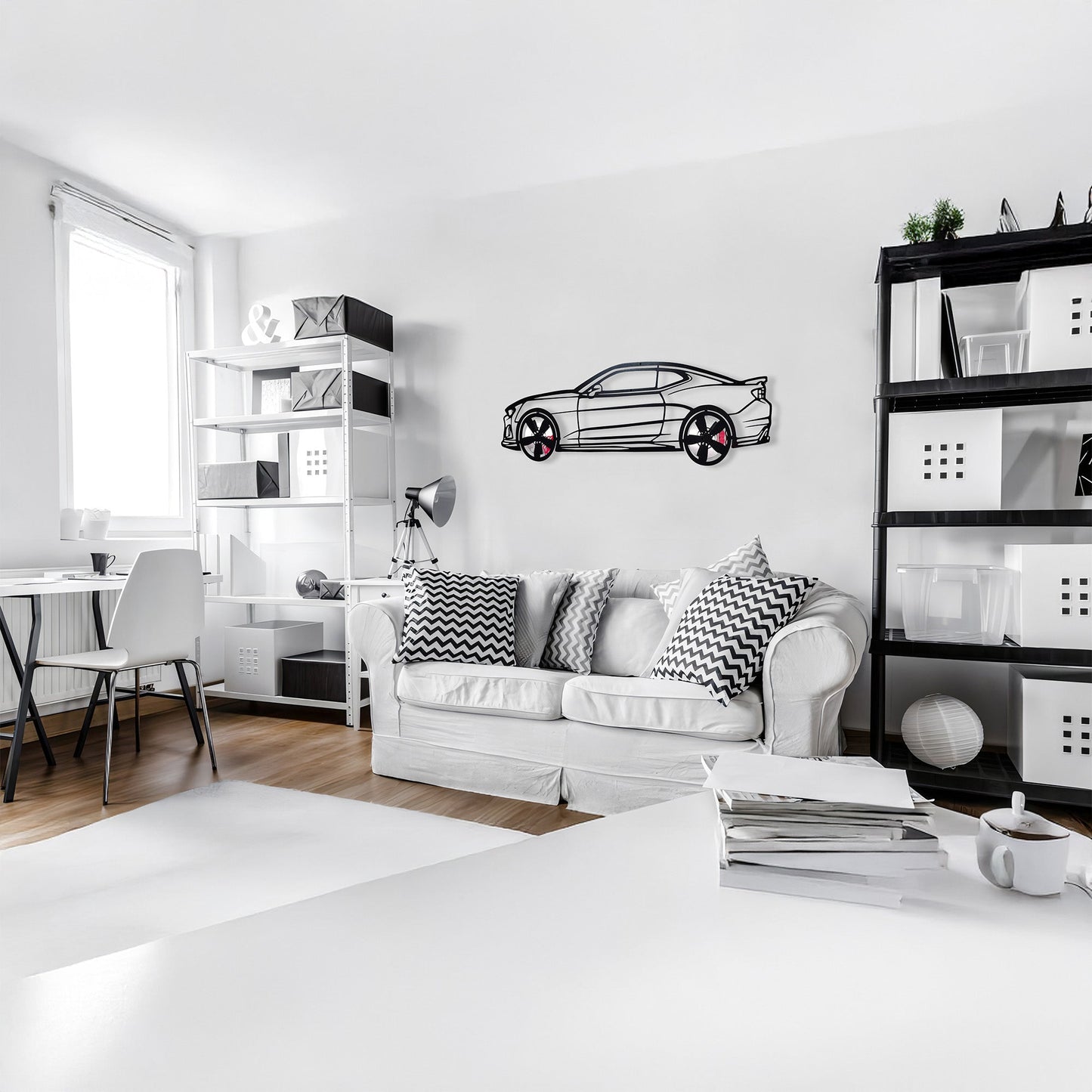 2019 Camaro ZL1 Metal Wall Art – Spinning Wheels Muscle Decor-KAFMEKA005