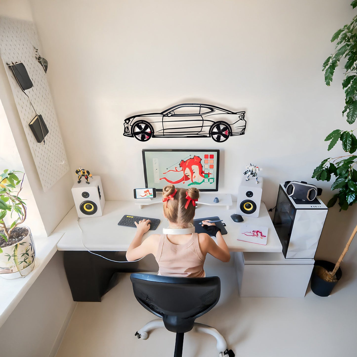 2019 Camaro ZL1 Metal Wall Art – Spinning Wheels Muscle Decor-KAFMEKA005