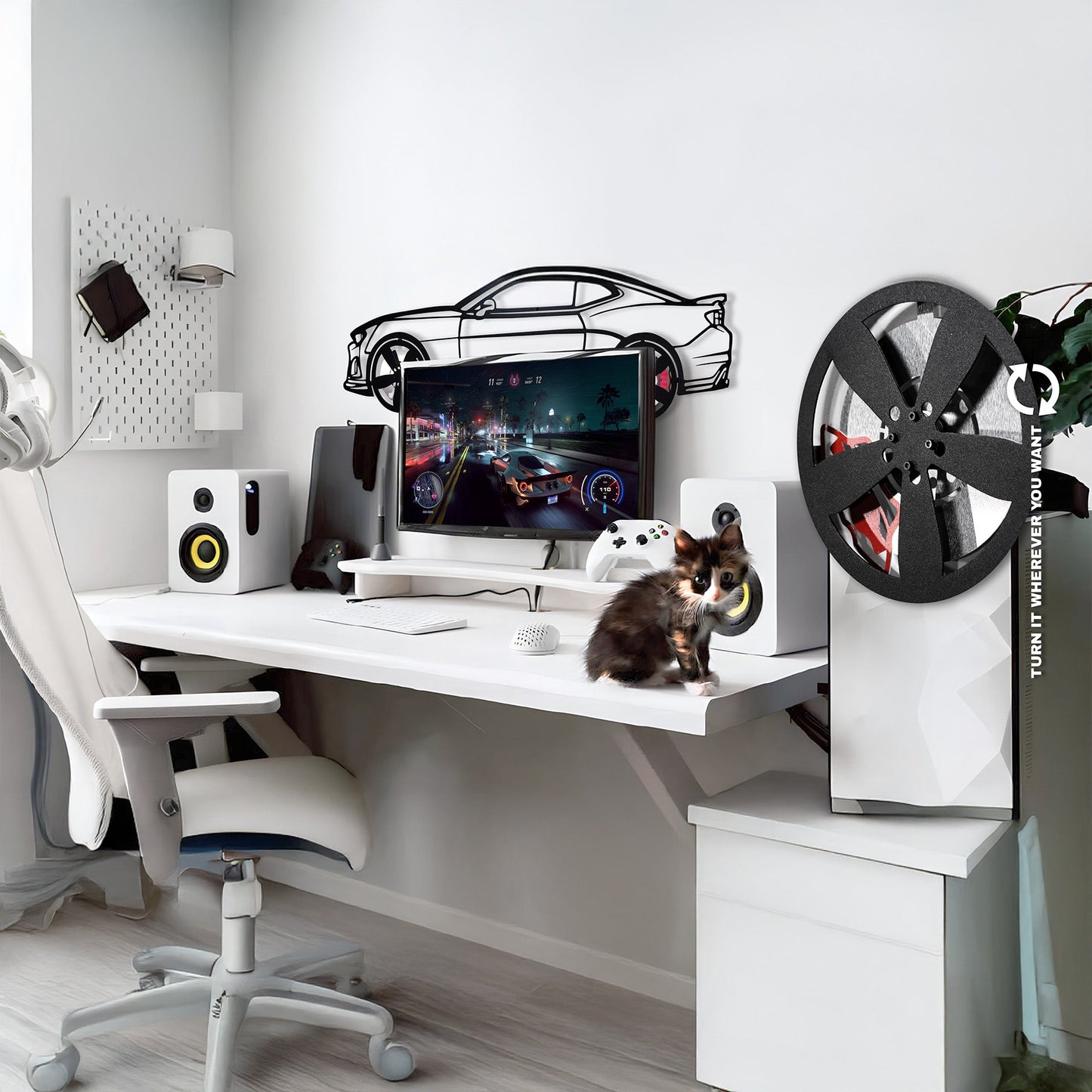 2019 Camaro ZL1 Metal Wall Art – Spinning Wheels Muscle Decor-KAFMEKA005