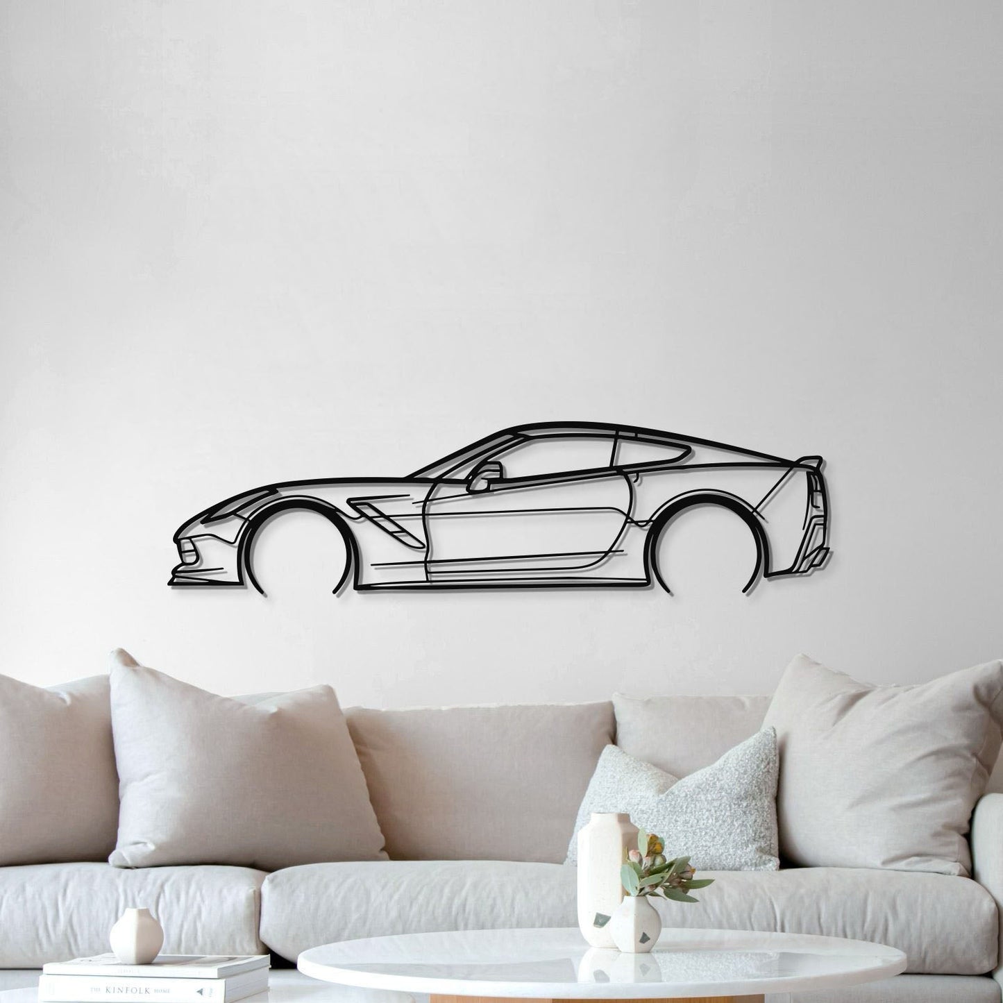 Corvette C7 Detailed Metal Car Wall Art